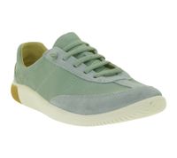 Lightweight KEEN KNX T-Toe Women's Leather Sneakers – Casual/Training Shoes with Elastic Lacing (1031233 Ice Green/Birch)