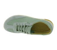 Lightweight KEEN KNX T-Toe Women's Leather Sneakers – Casual/Training Shoes with Elastic Lacing (1031233 Ice Green/Birch)