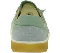 Lightweight KEEN KNX T-Toe Women's Leather Sneakers – Casual/Training Shoes with Elastic Lacing (1031233 Ice Green/Birch)