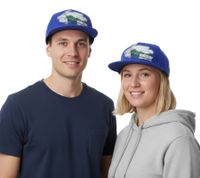 Green SYLT Unisex "Green Island SYLT" & "Windsurf World Cup SYLT" Adjustable Flat-Brim Cap – Blue