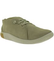 Bequeme KEEN KNX Chukka Damen Barfußschuhe aus Leder Leichte Freizeit- & Alltagsschuhe mit Schnürung 1029526 Hellbraun/Taupe