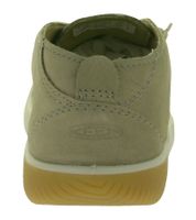 Bequeme KEEN KNX Chukka Damen Barfußschuhe aus Leder Leichte Freizeit- & Alltagsschuhe mit Schnürung 1029526 Hellbraun/Taupe