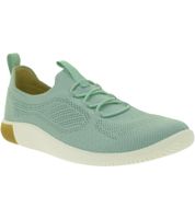 Bequeme KEEN KNX Knit Lace Damen Barfußschuhe Atmungsaktive Freizeitschuhe mit Strick-Obermaterial 1030077 Grün