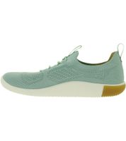 Bequeme KEEN KNX Knit Lace Damen Barfußschuhe Atmungsaktive Freizeitschuhe mit Strick-Obermaterial 1030077 Grün