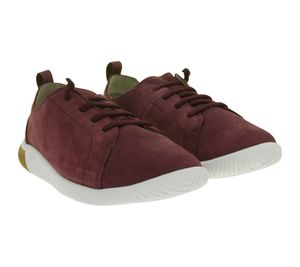 Chaussures pieds nus confortables KEEN Knx Lace Fig/Star pour enfants, en cuir véritable violet, avec technologie anti-odeurs écologique, référence 1031125