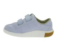 Chaussures minimalistes confortables KEEN Knx T-Toe DS pour enfants, en cuir véritable bleu clair, avec technologie anti-odeurs Eco