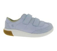 Chaussures minimalistes confortables KEEN Knx T-Toe DS pour enfants, en cuir véritable bleu clair, avec technologie anti-odeurs Eco