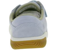 Chaussures minimalistes confortables KEEN Knx T-Toe DS pour enfants, en cuir véritable bleu clair, avec technologie anti-odeurs Eco