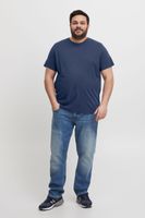 T-shirt girocollo da uomo BLEND BHGila BT, taglie forti 20716315ME in blu o bianco