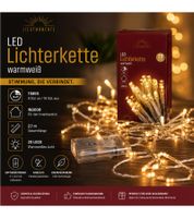Guirlande lumineuse LED étanche LICHTMOMENTE (lot de 10) avec minuterie, 2,2 mètres, 20 micro-LED blanc chaud, argent (9845248)