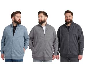 Classic BLEND BHLenner BT men's sweat jacket with a stand-up collar – available in plus sizes (20714929) in blue, grey, and black