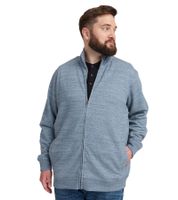 Classic BLEND BHLenner BT men's sweat jacket with a stand-up collar – available in plus sizes (20714929) in blue, grey, and black