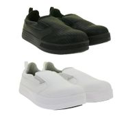 Chaussures de sécurité de cuisine GARSPORT Auguste Low 2 S2 pour homme et femme, avec technologie d'insert en caoutchouc SSR, chaussures de travail pour chefs, GDS1500011, blanc ou noir