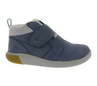 Comfortable KEEN Knx Middle Vintage children's barefoot-style sneaker boots with Eco Anti-Odor technology; genuine leather shoes (Model 1031243, Blue)