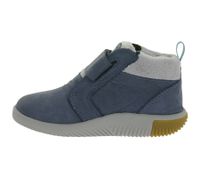 Comfortable KEEN Knx Middle Vintage children's barefoot-style sneaker boots with Eco Anti-Odor technology; genuine leather shoes (Model 1031243, Blue)