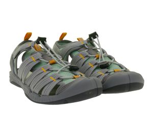 Sandales confortables KEEN Drift Creek H2 pour femme, avec semelle intérieure en EVA et soutien de la voûte plantaire, chaussures d'été 1028557 Gris/Vert