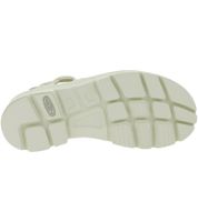 Moderne KEEN UNEEK PLT Tassel Unisex Leder Plateau-Sandalen – Stylische Freizeitsandalen mit innovativem Zwei-Kordel-Design 1030338 Champagne Gold/Star White