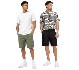 Short d'été Brandit pour homme avec poches cargo, pantalon en coton BD2019, kaki ou noir