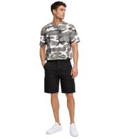 sommerliche Brandit Herren Shorts mit Cargo-Taschen Baumwoll-Hose BD2019 in Khaki oder Schwarz