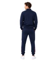 Completo da casa da uomo Australian Homewear: felpa con mezza zip in cotone e pantaloni da jogging con logo stampato, AF72 Blu Navy