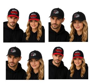 Casquette trucker unisexe Helvetic Guards de la Ligue européenne de football (EUF) avec visière en mesh, coloris noir/rouge, noir/blanc, noir/rouge et noir/blanc.