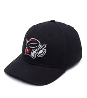 Casquette trucker unisexe Helvetic Guards de la Ligue européenne de football (EUF) avec visière en mesh, coloris noir/rouge, noir/blanc, noir/rouge et noir/blanc.