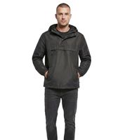 Build your Brand Herren Sommer Windbreaker wasserabweisende Hoodie-Jacke B3162 in Oliv-Grün oder Schwarz