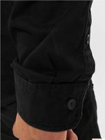 2er Pack klassisches Build Your Brand Vintage Langarm-Hemd Herren Shirt im Used Look Longsleeve B9373 Schwarz