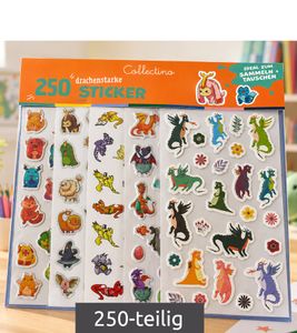 Collectino 250 Dragon-Themed Stickers – Ideal for Collecting and Trading **B-Stock – Inspected & Fully Functional** – Multicolored