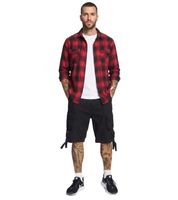 Durable Build Your Brand Savage Vintage Men's Cargo Shorts (Belt Included) – Cotton Bermuda Shorts in Beige, Anthracite Grey, Olive Green, Black, or White-Grey