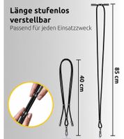 Cordón para celular Intenso con función de carga y datos, 2 puertos USB-C, hasta 1,65 metros **Producto de segunda mano – Probado y completamente funcional** Negro