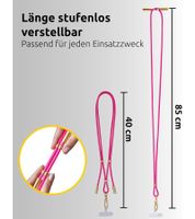 Cordón para celular Intenso con función de carga y datos, 2 puertos USB-C, hasta 1,65 metros **Producto de segunda mano – Probado y completamente funcional** rosa