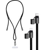 Cordón para celular Intenso como cable de carga y datos, 2 puertos USB-C, hasta 1,65 metros, carga rápida de hasta 60 vatios. **Producto de segunda mano – Probado y en perfecto funcionamiento**. 