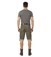 robuste Build Your Brand Vintage Cargo Shorts Sommer-Bermuda im Military-Style Baumwoll-Shorts B2002 in Camouflage-Grün/Grau, Oliv-Grün oder Schwarz