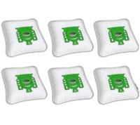 Paquete de 6 bolsas para aspiradora Swirl M40/M50 con filtro EcoPor (6 bolsas de filtro de polvo + 1 microfiltro, suministro para un año) **Producto de segunda mano – Probado y en perfecto estado** Blanco/Verde