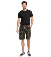 Brandit Men's Summer Cargo Shorts in Camouflage Design (Model BD2019) – Available in Camouflage/Green and Camouflage/Brown