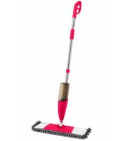 Mocio Clever Clean con funzione spray - Mocio con snodo girevole a 360°, antibatterico - 130x12x46 cm **Articolo di seconda scelta - Testato e perfettamente funzionante** Grigio/Arancione