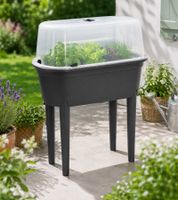 Jardinière surélevée avec 4 pieds amovibles, env. 45 litres, 77 × 39 × 84 cm **Reprise – testée et entièrement fonctionnelle** Noir