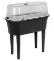 Jardinière surélevée avec 4 pieds amovibles, env. 45 litres, 77 × 39 × 84 cm **Reprise – testée et entièrement fonctionnelle** Noir