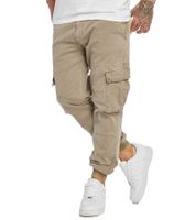 Eleganti pantaloni cargo da uomo URBAN CLASSICS, in cotone, 270 g/m², pantaloni casual per tutti i giorni, neri e beige