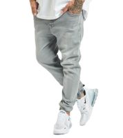 moderne DEF Herren Jeans Baumwoll-Hose Alltags-Jeans in Schwarz, Grau und Hell-Grau