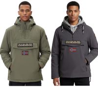 NAPAPIJRI Rainforest Pocket 2 Water-Resistant Anorak/Winter Jacket (NP0A4GMD) in Khaki Green or Dark Grey