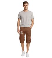 Pantalones cortos cargo casuales para hombre FQ1924 Mael, pantalones de verano de algodón 21900196 181018 en azul o marrón