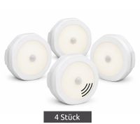 BRILO LED Sensor Lights 4-Piece Set with Motion & Twilight Sensor 4x60lm 3000K **B-Grade – tested & fully functional** in White