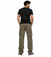 Robuste Build Your Brand Pure Vintage Herren Cargo Hose aus Baumwolle Outdoor- & Arbeitshose mit 8 Taschen in Beige, Camouflage-Grau/Weiß, Camouflage-Grün, Anthrazit oder Oliv-Grün