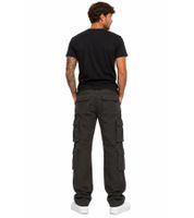 Robuste Build Your Brand Pure Vintage Herren Cargo Hose aus Baumwolle Outdoor- & Arbeitshose mit 8 Taschen in Beige, Camouflage-Grau/Weiß, Camouflage-Grün, Anthrazit oder Oliv-Grün