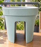Jardinière de balcon Jelenia Plast, accessoire de balcon, env. 40 x 26 x 24 cm **Produit de seconde main – Inspecté et entièrement fonctionnel** Gris/Blanc