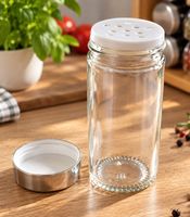 KESPER 8 Pots à Épices dans un Carrousel à Épices Pratique en Bambou Certifié FSC® env. 15 x 25,5 x 12,5 cm **Produit de seconde main – testé et parfaitement fonctionnel** Marron