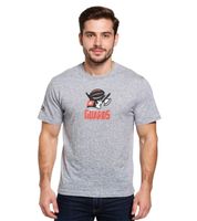 European League Of Football Helvetic Guards Herren T-Shirt mit großem Frontprint Baumwoll-Shirt in Grau oder Rot