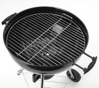 LANDMANN Holzkohle-Kugelgrill CG-I-415 mit Deckel, Lüftungsregler & Rollen Ø41cm **B-Ware – geprüft** in Schwarz